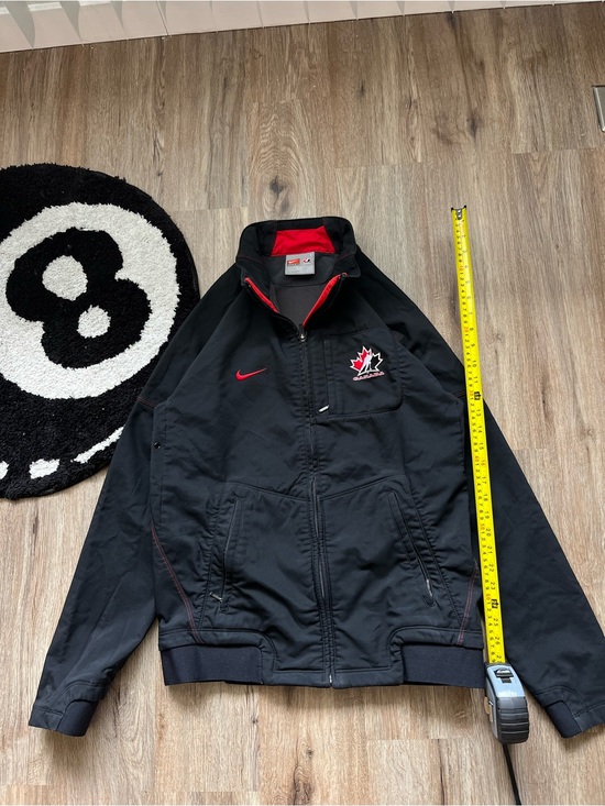 Nike Other - black Nike Team Canada hockey jacket with red accents and embroidered graphics S